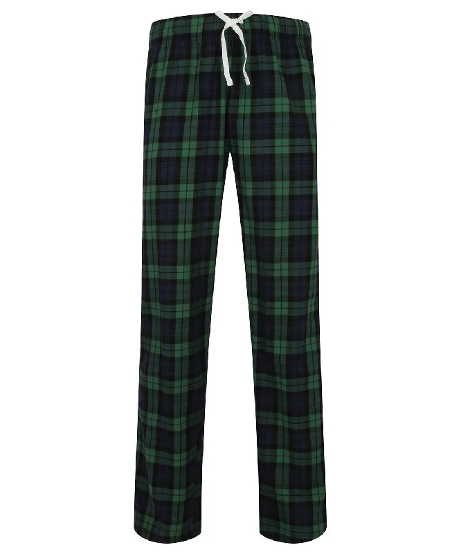 Navy/Green Check - Tartan lounge pants