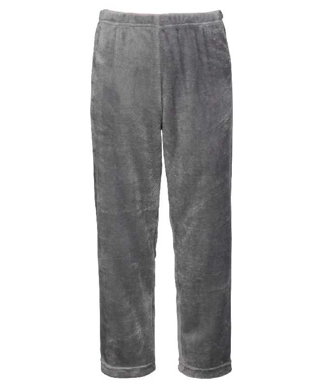 Grey - The kids Ribbon luxury Eskimo-style fleece pants