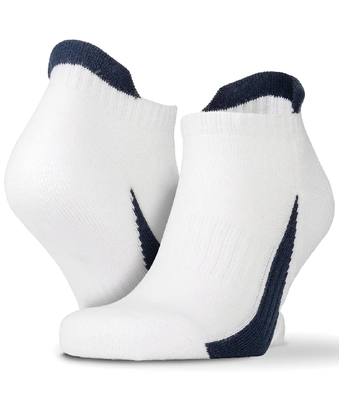 White/Navy - 3-pack sports sneaker socks