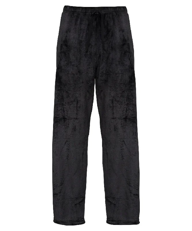 Black - The Ribbon luxury Eskimo-style fleece pants