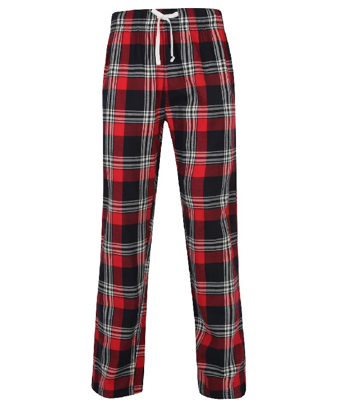 Red/Navy Check - Tartan lounge pants