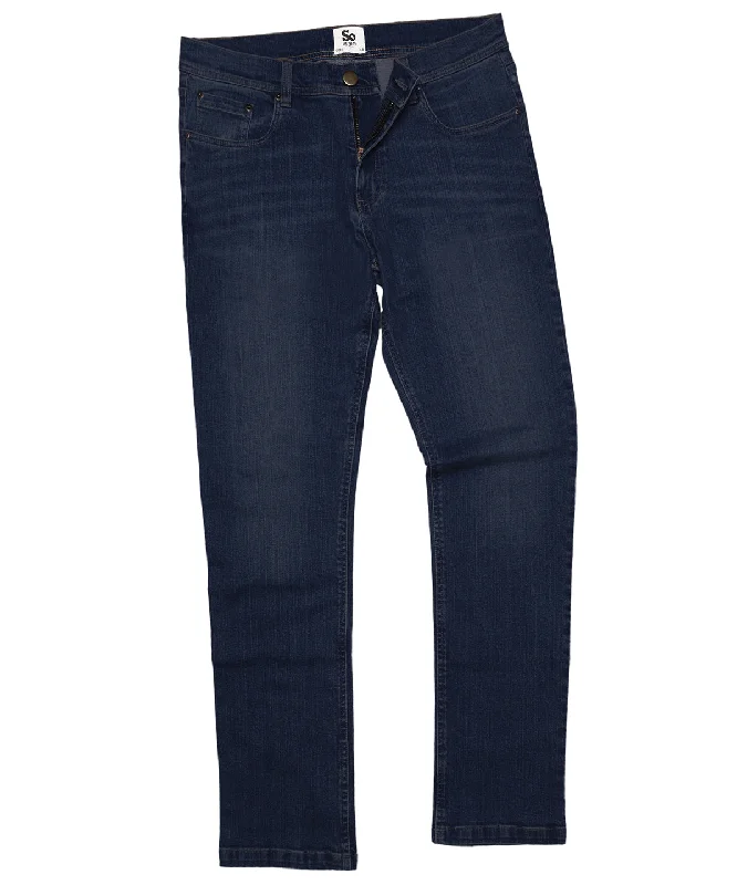 Dark Blue Wash - Leo straight jeans