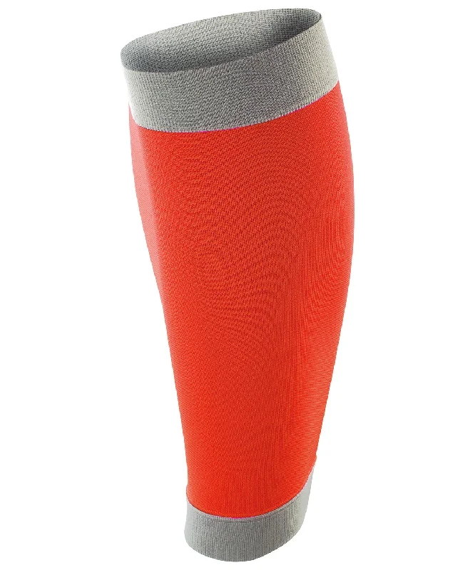 Orange/Grey - Spiro compression calf guards