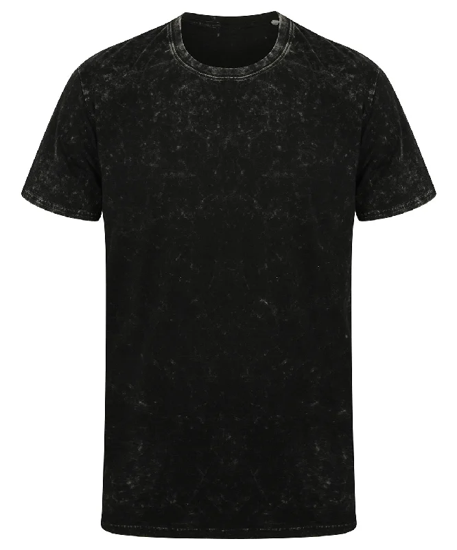 Washed Black - Unisex washed band T