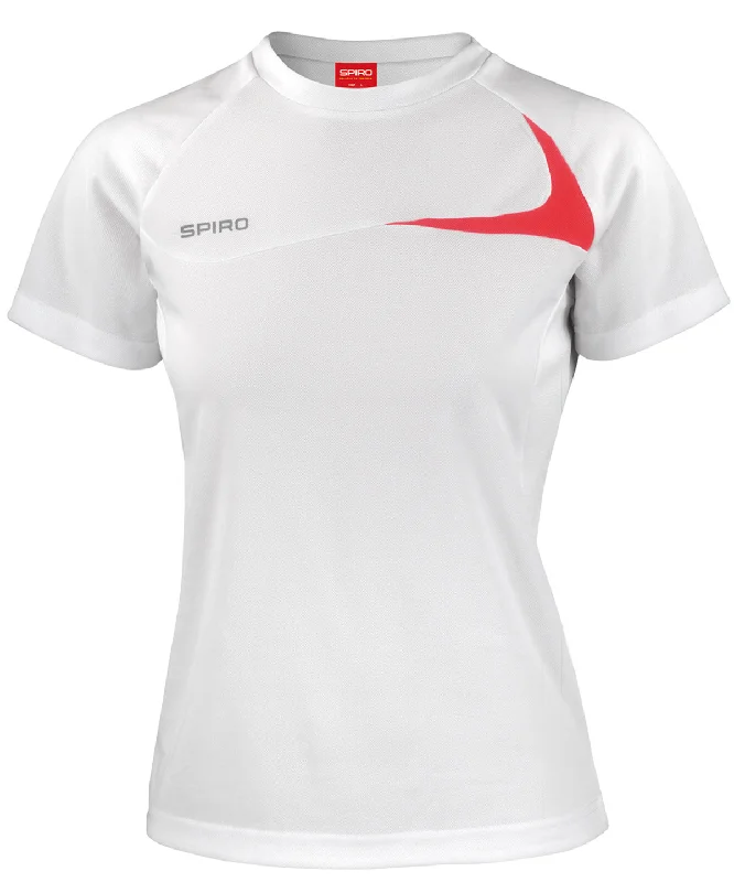 White/Red - Women's Spiro dash training shirt