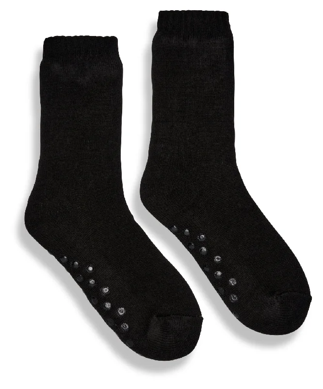 Black - The Ribbon luxury Eskimo-style fleece socks