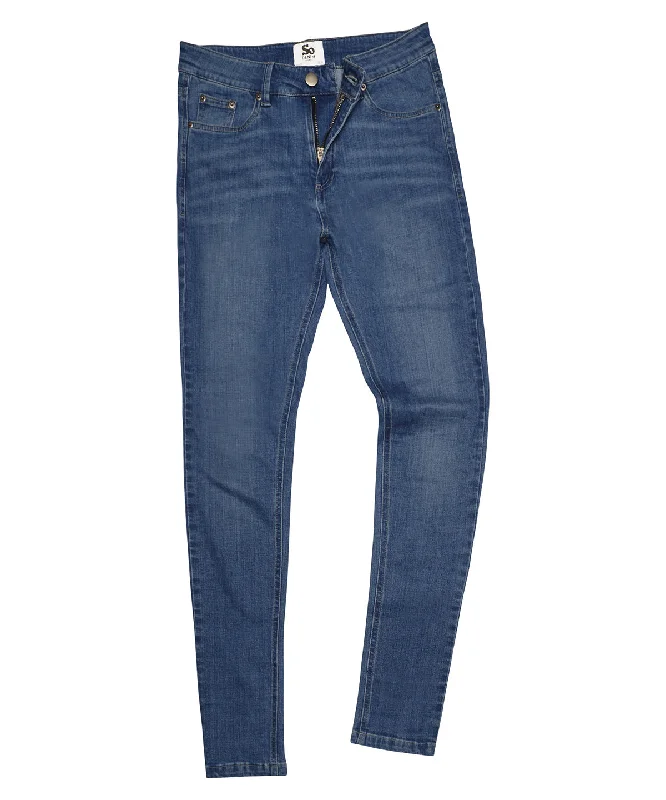 Mid Blue Wash - Women's Lara skinny jeans