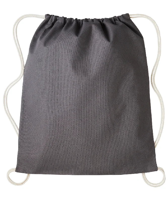 Slate Light Grey/Natural - Gymsac with cords