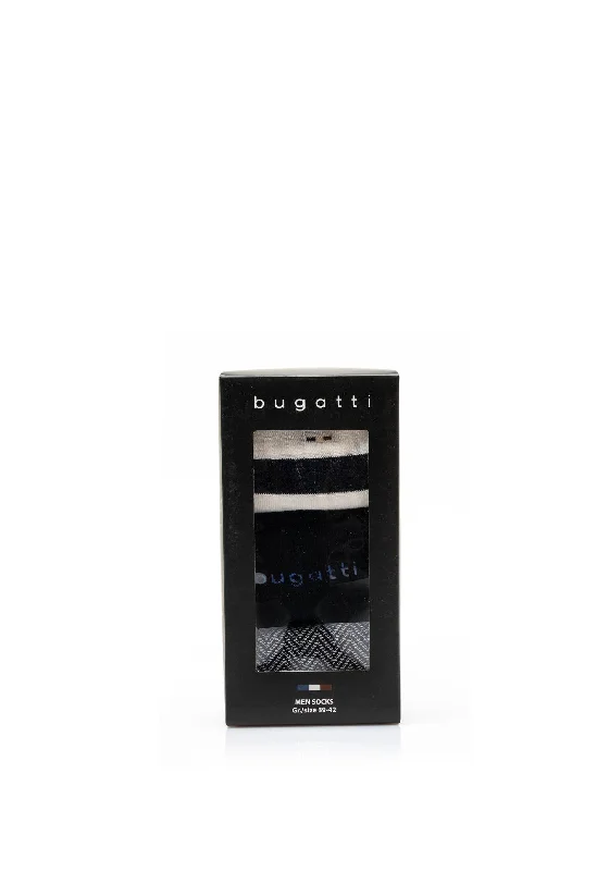 Bugatti 3 Pack Socks Giftset, Navy