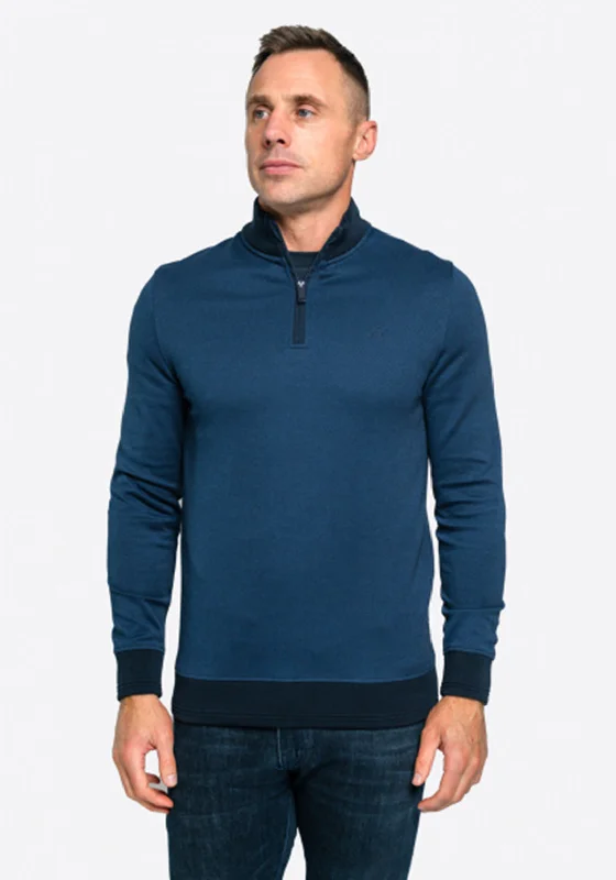 XV Kings by Tommy Bowe Utah Warriors Dot Quarter Zip Sweatshirt, Dark Blue