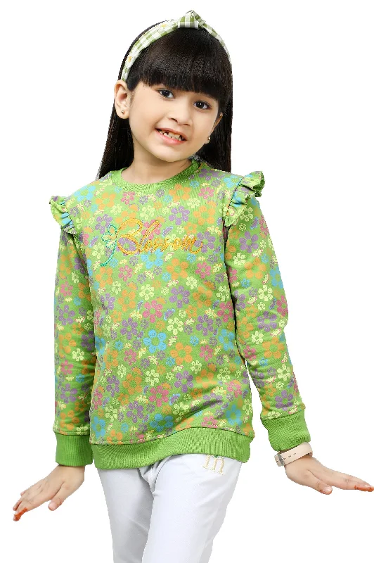 Girls Sweatshirt SKU: KGP-0020-GREEN