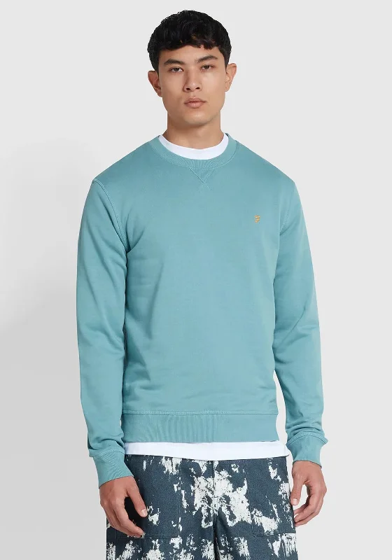 Farah Tim Sweatshirt, Brook Blue