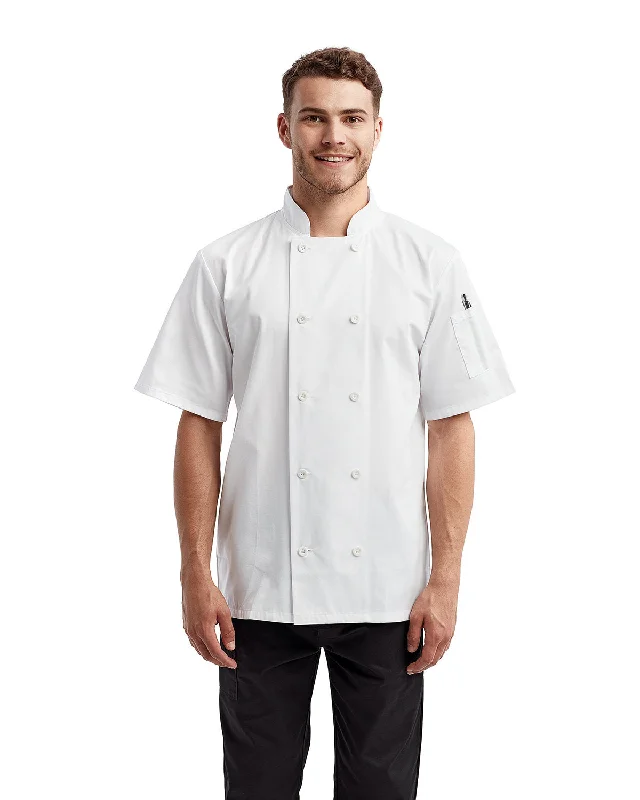 Artisan Collection by Reprime RP656 Unisex Short-Sleeve Recycled Chef's Coat