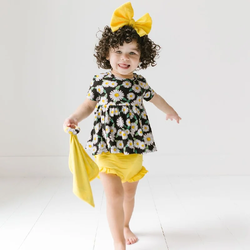 Make My Daisy Peplum & Bummies Set Short Sleeve