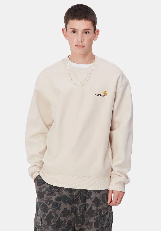 Carhartt WIP American Script Sweatshirt, Cream