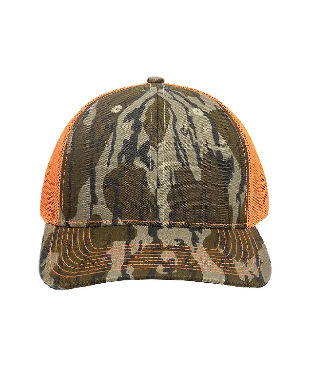 Outdoor Cap OC771C Structured Camo Trucker With Solid Mesh Back Hat