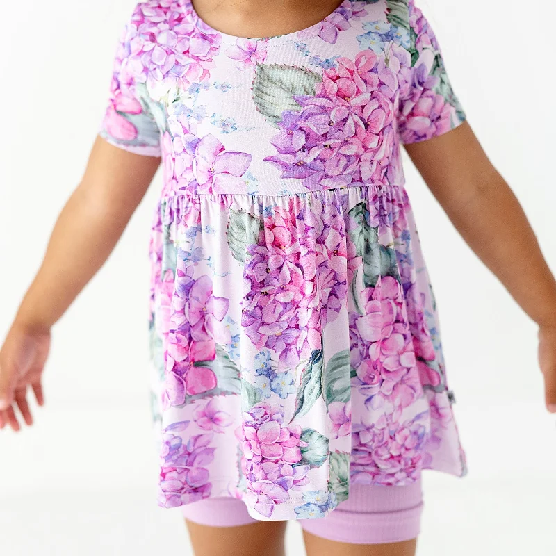 You Had Me At Hydrangea Girls Top & Shorts Set