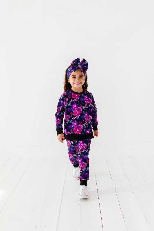 Midnight Bloom Jogger Set