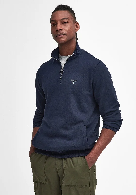 Barbour Men’s Beckhill Half Zip Sweatshirt, Navy