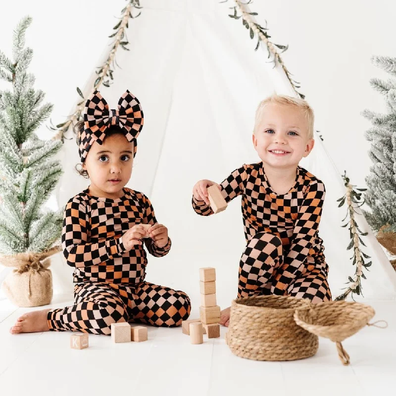 Check Please Two-Piece Pajama Set