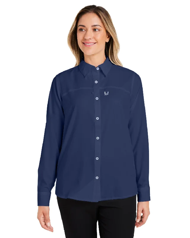 HUK H615006 Ladies' Tide Point Long Sleeve Shirt