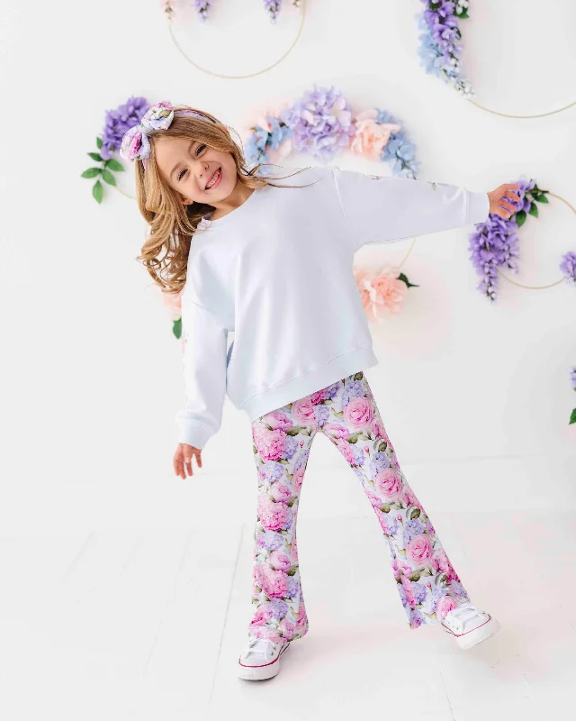 Petal Me This Crew Neck & Bell Bottoms Set