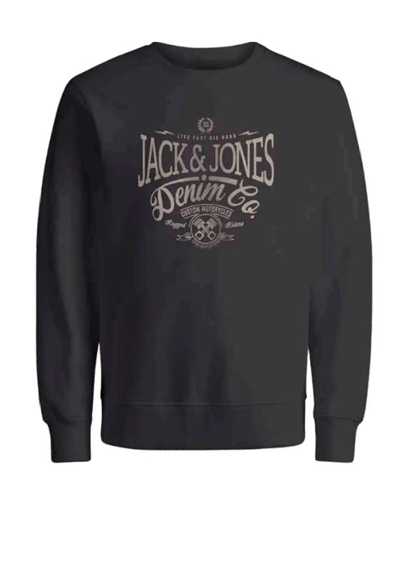 Jack & Jones Eric Sweatshirt, Black Sand