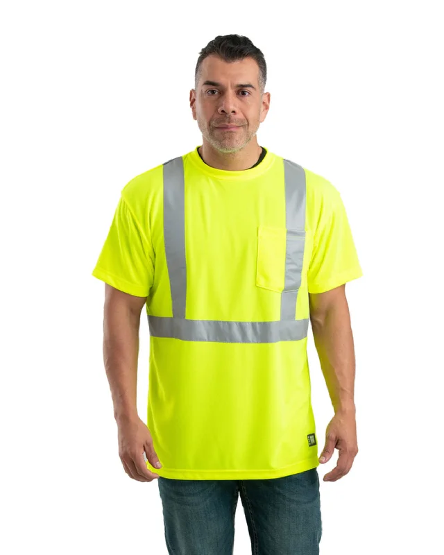 Berne HVK012 Men's Hi-Vis Class 2 Performance Pocket T-Shirt