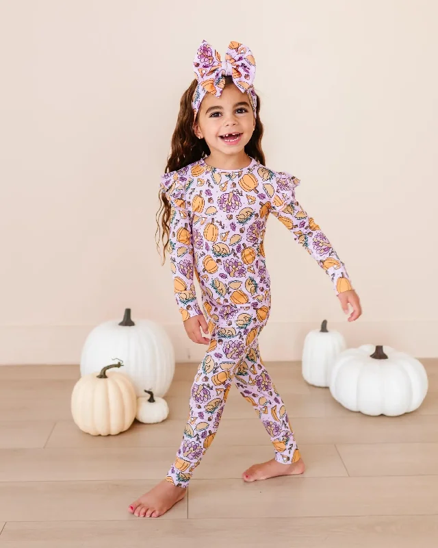 Gobble 'til You Wobble Two-Piece Pajama Set - Pink