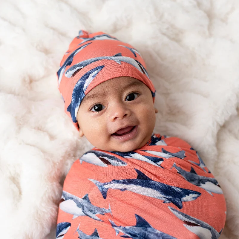 Jaws Dropping Swaddle Beanie Set