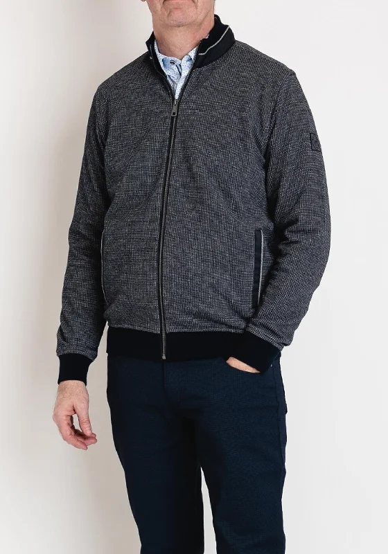 Bugatti Full Zip Sweatshirt, Navy