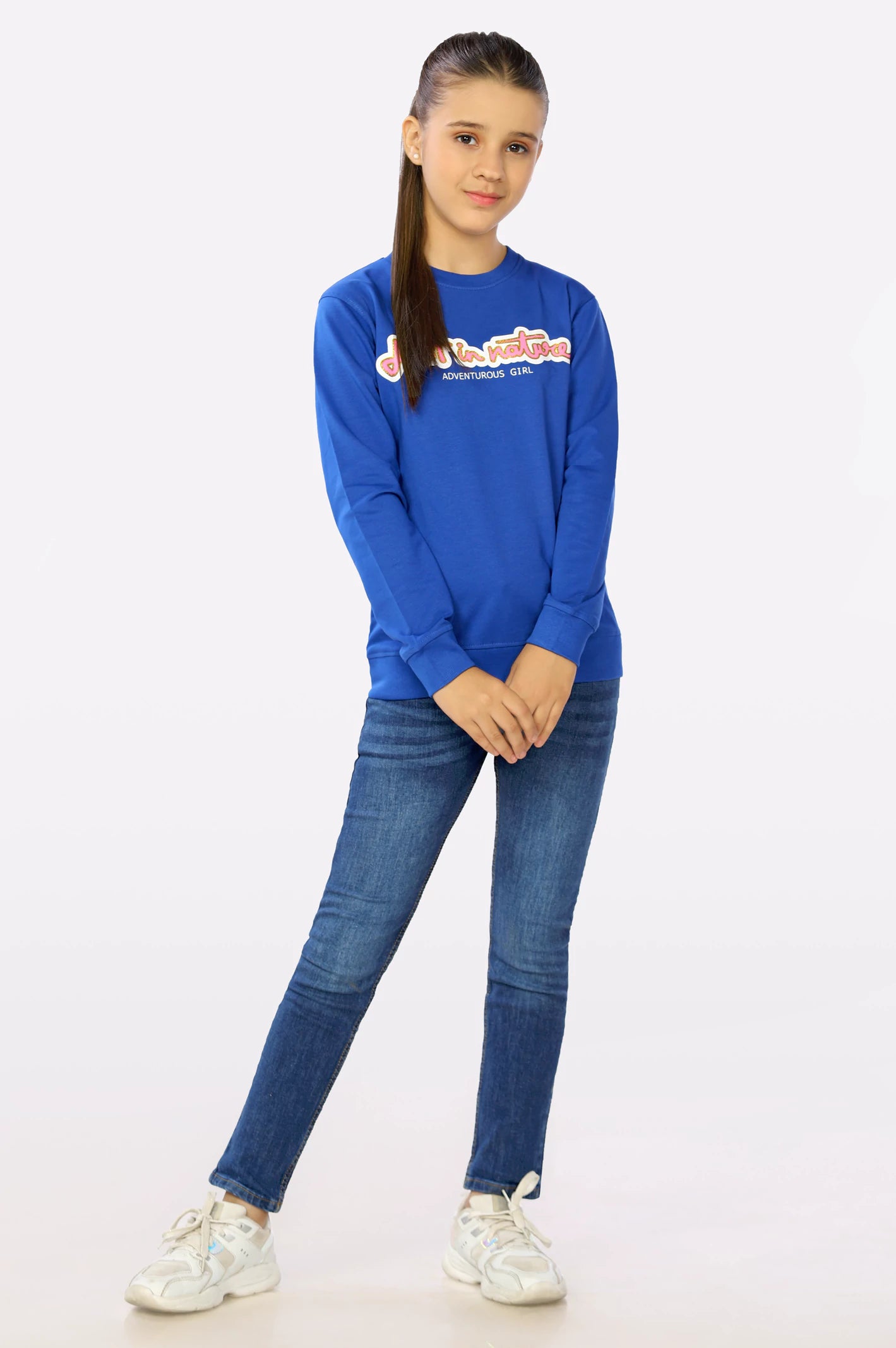 Girls Sweatshirt SKU: KGP-0010-ROYAL BLUE