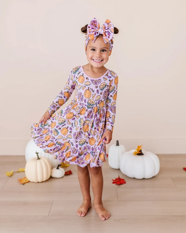 Gobble 'til You Wobble Girls Dress & Shorts Set  - Pink