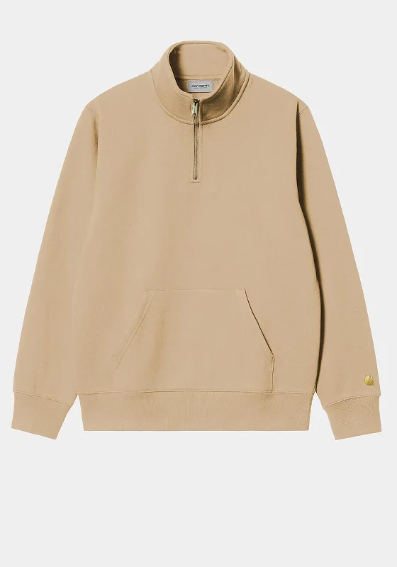 Carhartt WIP Chase Quarter Zip Sweatshirt, Sable