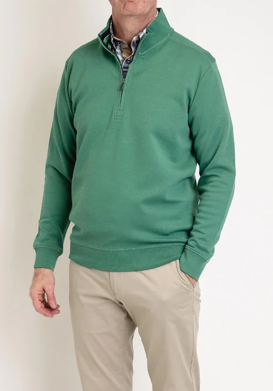 Daniel Grahame Quarter Zip Sweatshirt, Forest Green