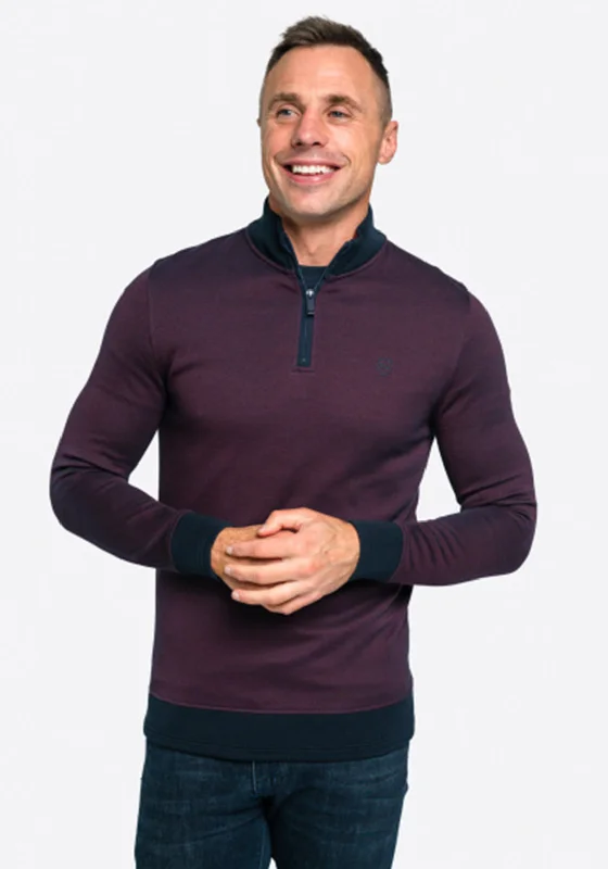 XV Kings by Tommy Bowe Utah Warriors Dot Quarter Zip Sweatshirt, Wine