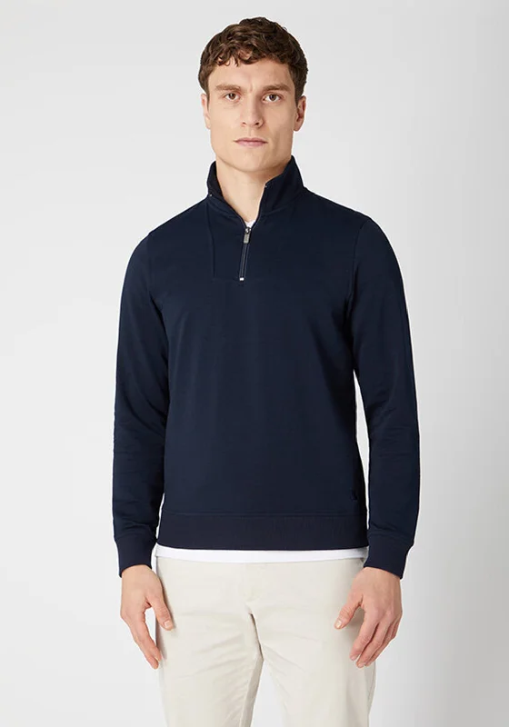 Remus Uomo Half Zip Sweatshirt, Navy