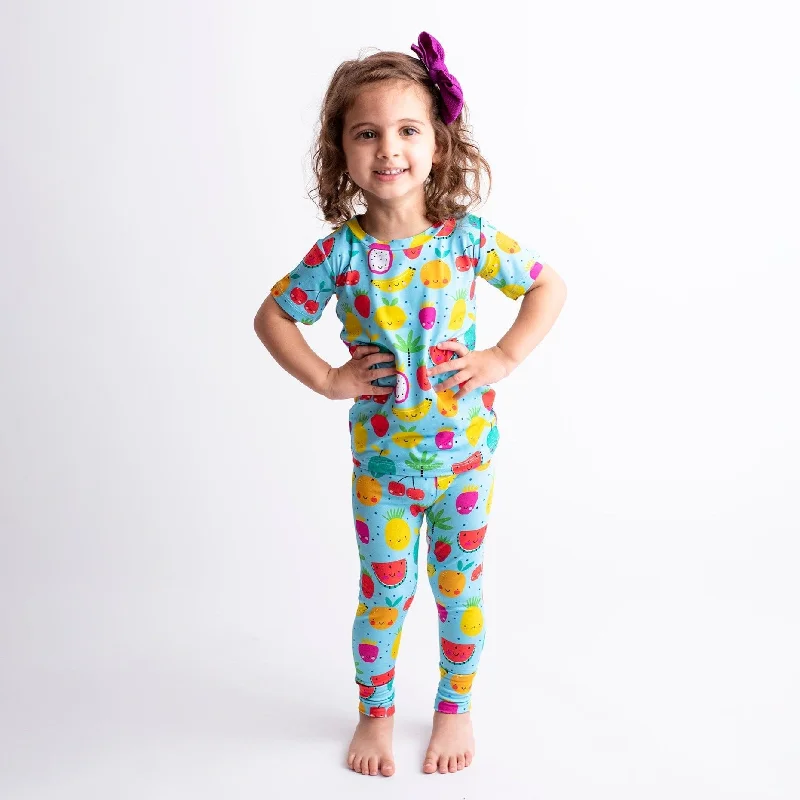 Main Squeeze - Blue - Two-Piece Pajama Set