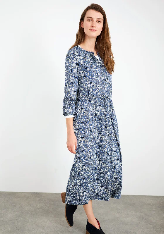 White Stuff Herbie Jersey Midi Dress, Blue