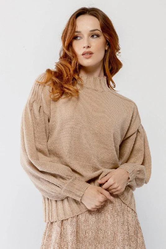 Knit Crew Neck Long Sleeve Sweater