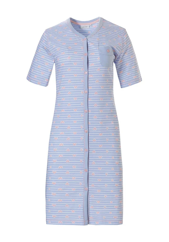 Pastunette Sweetheart Sleeveless Nightdress, Light Blue