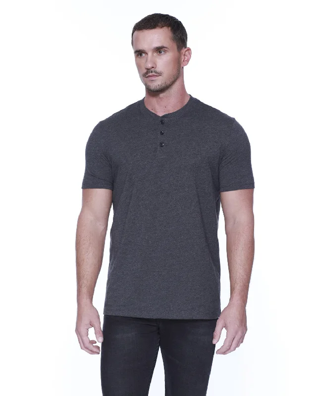 StarTee ST2460 Men's CVC Henley T-Shirt