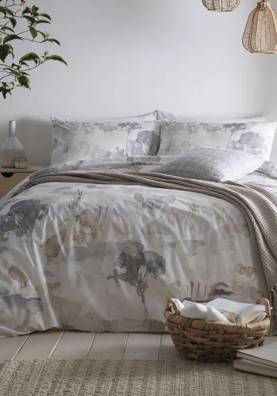 Appletree Loft Edale King Duvet Set, Linen