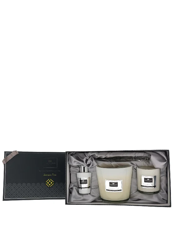 Newgrange Living Fragranced Lemongrass Fusion Candles and Diffuser, Set of 3