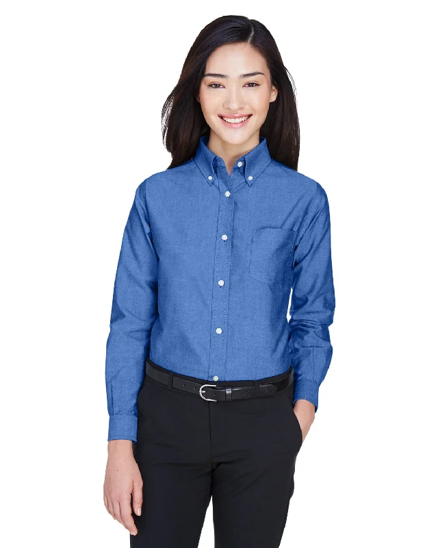 UltraClub 8990 Ladies' Classic Wrinkle-Resistant Long-Sleeve Oxford