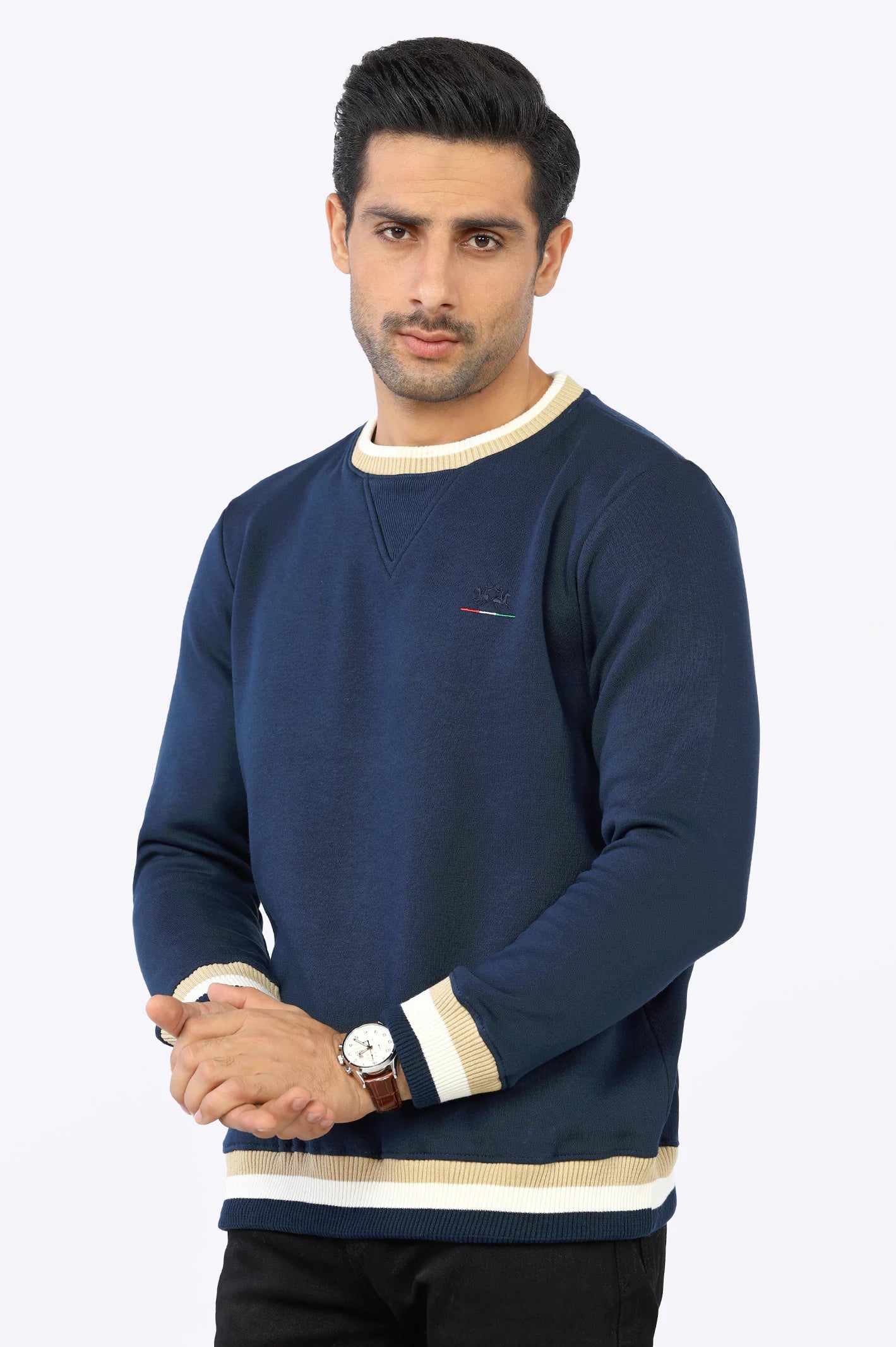 Navy Blue Plain Sweatshirt