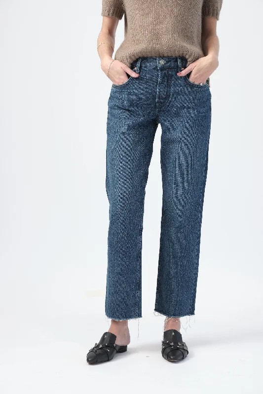 Tatum Cropped Straight Leg Jean in Always Now