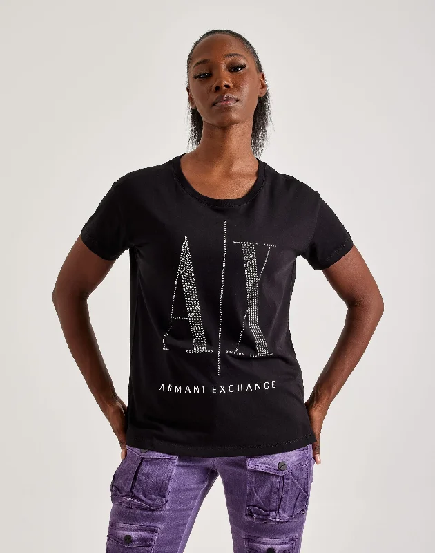 Armani Exchange Studded Icon Logo Tee