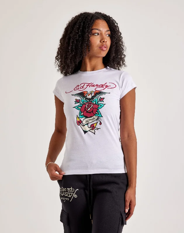 Ed Hardy Eagle Rose Slim-Fit Tee