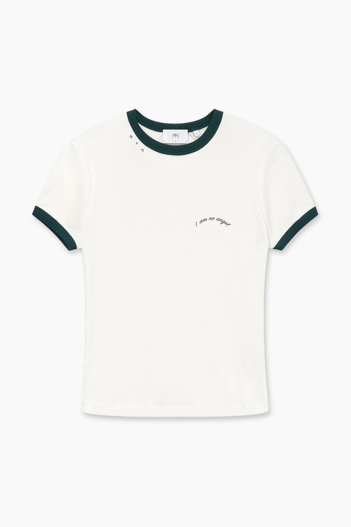 I AM NO ANGEL TEE | OFF WHITE GREEN COMBO